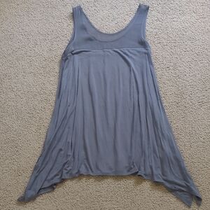 Kensie Gray Flowy Tank Top Tunic